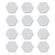 thumbnail image 2 of Bewildely 12 piezas de pegatinas hexagonales para espejo, superficie lisa transparente, efecto reflectante, calcomanía colgante para pared, Decoración del hogar, 2 of 6