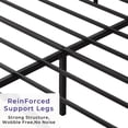 thumbnail image 6 of Queen Size Bed Bed Frame with Headboard, Mattress Foundation Metal Platform Bed, No Box Spring Needed, Black, 6 of 14