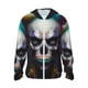 thumbnail image 1 of Balery Modern Abstract Colorful Skull C Sudadera ligera de manga larga con capucha y protección solar UPF 50+ para hombre y mujer, ideal para pesca y running-X-Large, 1 of 7