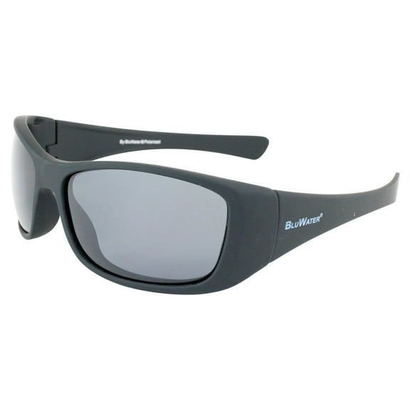 BluWater Paddle Series Polarized Sunglasses with Black Frames w/ Gray Lenses