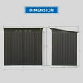 thumbnail image 2 of Aidenkid Outdoor Storage Shed 8.2' x 6.2', Metal Steel Utility Tool Shed Storage House with Double Lockable Doors & Air Vent for Backyard Garden Patio Lawn, 2 of 15