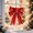 Red, variant on Homellea Christmas Tree Bow Ornament, Red Fabric Bow Decoration 7.09 Inch Wide with Festive Knot Shape, Holiday Bow Decor for Christmas Tree Wreath Garland Mantel Stair and Seasonal Display
