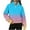 Fall Clothes Sky Blue, variant on Womens Fleece Fall Clothes, Zip Up Sweatshirts for Women Fashion Loose Fit Warm Ombre Tie Dye Lapel Long Sleeve Pullover