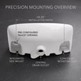 thumbnail image 4 of Renovators Supply West Edgewood 20 Inch Small Wall Mount Bathroom Sink White Left Side Faucet Hole w/Overflow Heavy Duty Porcelain Wall Mount Sink, 4 of 12