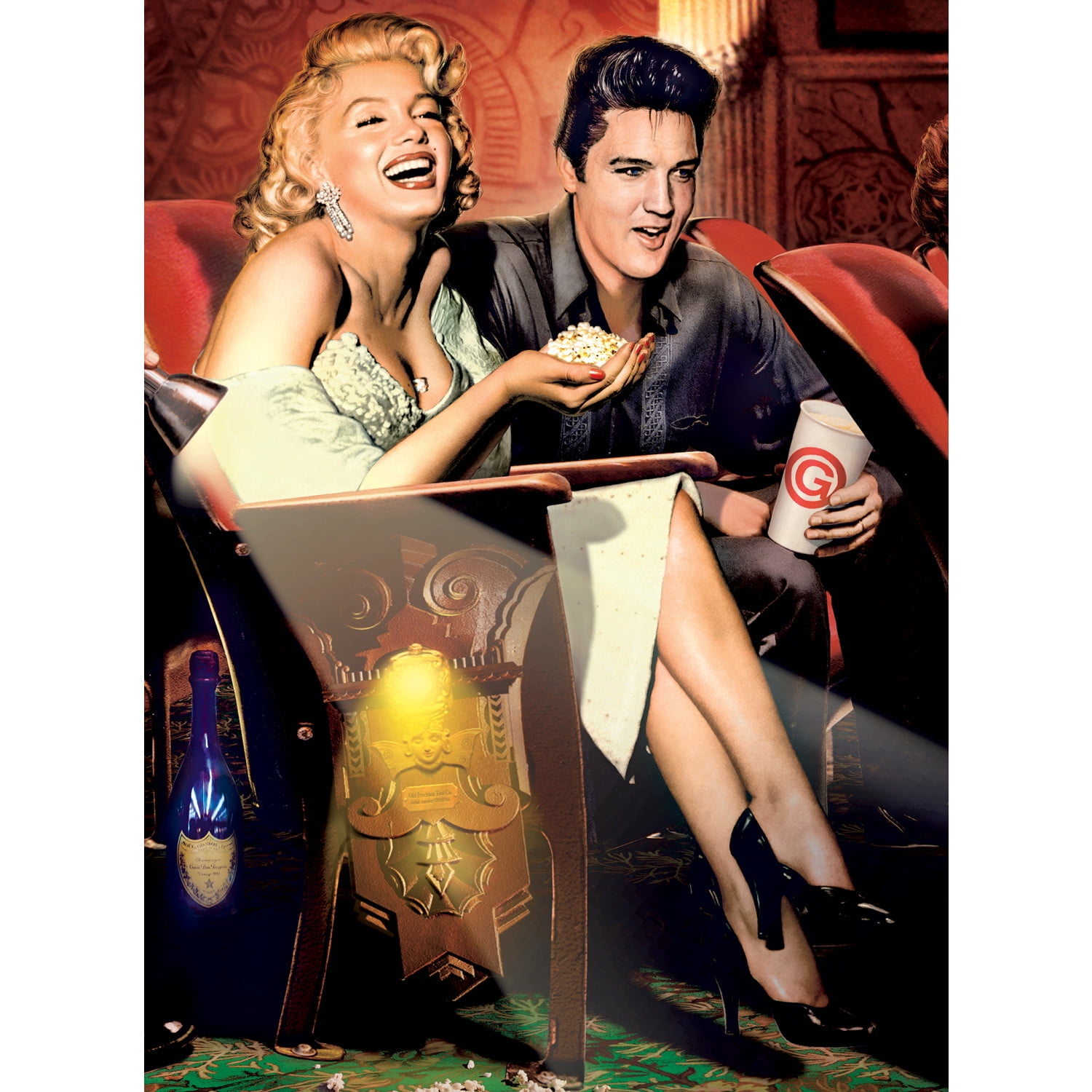 MasterPieces Legends Puzzle Bundle - 3-Pack 500 Piece Jigsaw Puzzles Featuring Elvis & Marilyn