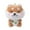 stuffed animals, variant on Cute Plush Shiba Inu Keychain - Soft Gray Stuffed Animal With Red Checkered Scarf, Closed Eyes Design - For Backpacks, Bags, Keys, Kids, Teens, S