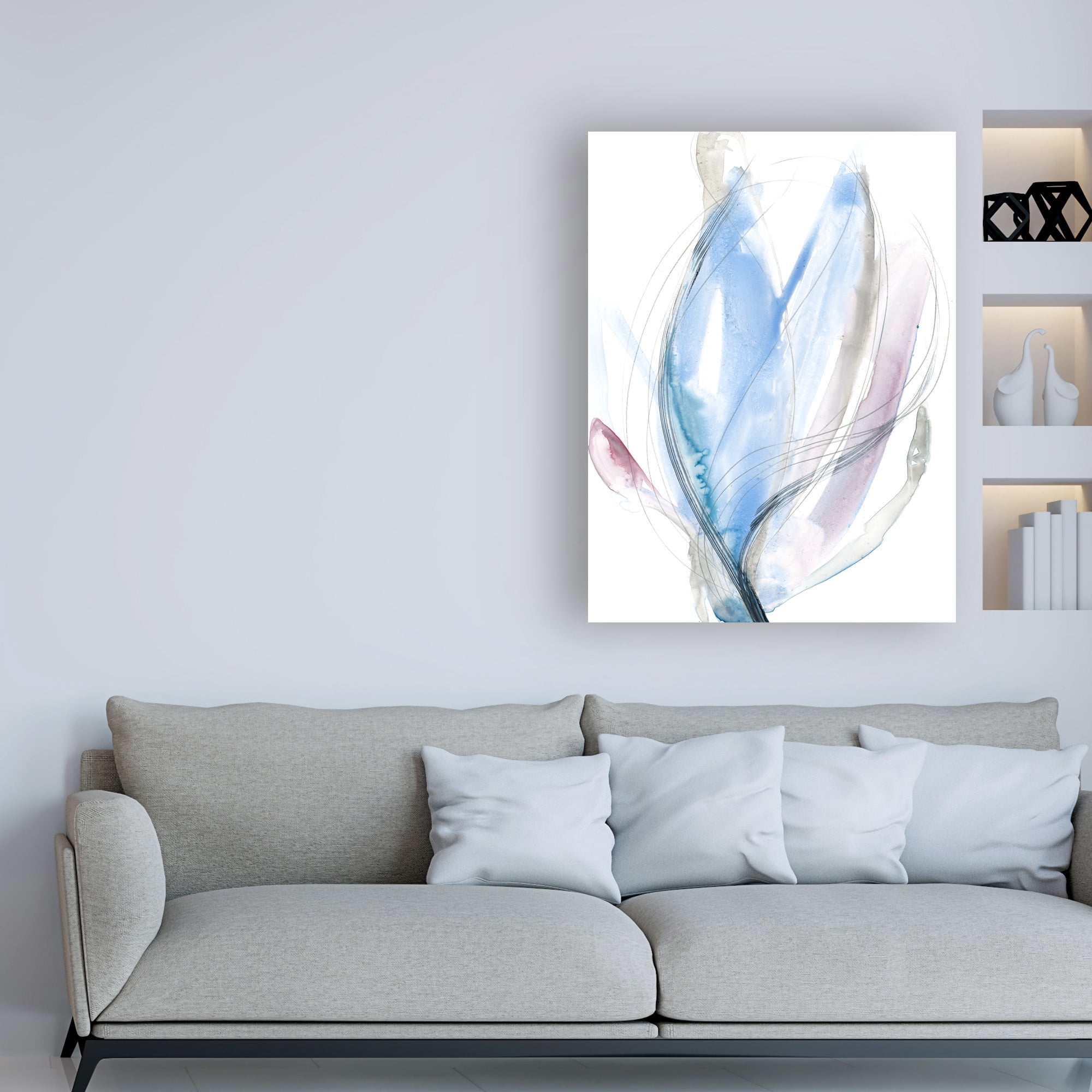 Trademark Fine Art 'Azure Vortex I' Canvas Art by Jennifer Goldberger
