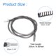 thumbnail image 2 of Uxcell Cable de desagüe de 6.56 pies, serpiente de plomería flexible, limpiador de desagües para cocina, 2 of 6