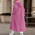 thumbnail image 4 of Rutainlusire Fall Winter Fashion Long Cardigan Hooded Coat Jackets for Women Women's Classic Longline Hooded Cardigan In Soft Fabric Featuring Side Pockets And An Open Front, 4 of 5