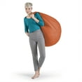 thumbnail image 3 of Gouchee Home Easy Orange Bean Bag Chair – Soft Polyester Microfiber Fabric with Polystyrene Bead Filling, Suitable for Adults and Teens, Lightweight & Portable Seating for Dorm or Living Room, 3 of 7