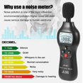 thumbnail image 4 of 1PCS Portable LCD Digital Decibel Meter Sound Level Noise Monitor 30dB-130dB Noise Measurement, 4 of 5