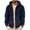 AB204 Navy, variant on Bainana Men'S Zip Up Hoodie Long Sleeve Classic Zipper Hoody Solid Color Hooded Shirts Office Wear Fall Outfit Size L