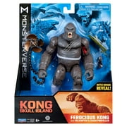MonsterVerse 6” Ferocious Skull Island Kong Figure with Battle Damage, Helicopter and Propeller Accessory