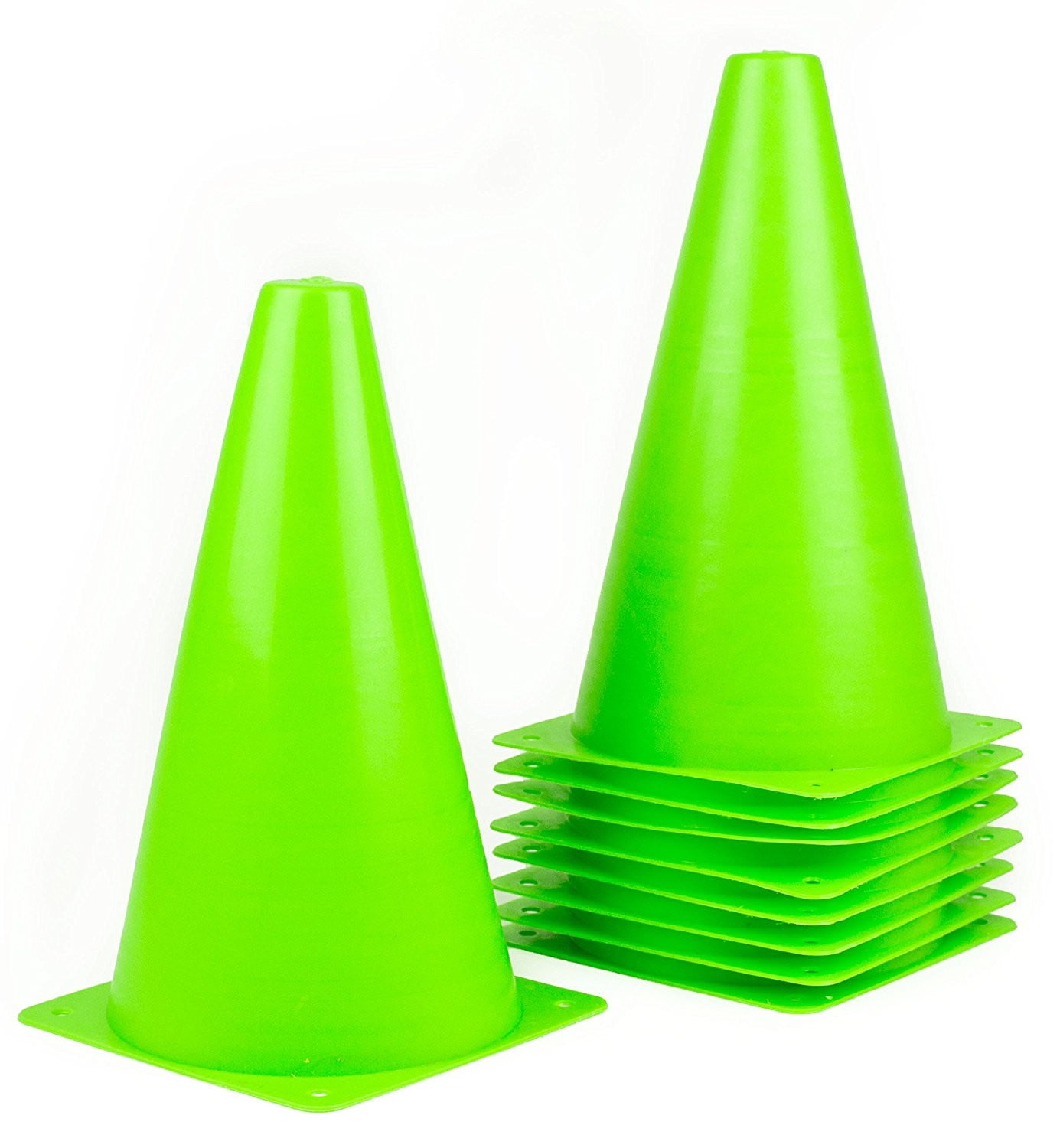 RK Sports CONE9S Plastic Sport Cones Green