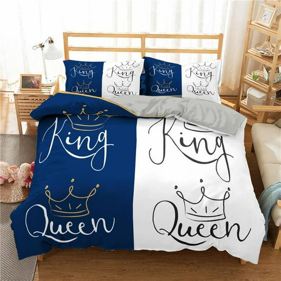 King And Duvet Cover Set Microfiber Beard And Red Lips King Size Bedding Set For Couple tic Valenti