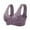 Purple, variant on Women Plus Size Support Bra Front Closure T-Back Bra for Women Plus Size Full Bust Support Seamless Unlined Wireless Comfort 46 Purple