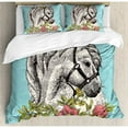 thumbnail image 3 of Ambesonne Floral Duvet Cover Set, 3 of 3