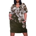 thumbnail image 1 of Vestido holgado de hortensia con bolsillos para mujer mono largo de verano trajes de playa, 1 of 6