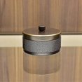 thumbnail image 5 of 1pices Black Ashtray With Lidoutdoor Smokeless Ashtray With Cover Ashtray Set Outdoor Terrace Metal Cigarette Butt Container Brass Odorless Deodo, 5 of 5
