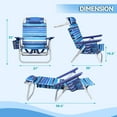 thumbnail image 7 of WaleafBackpack Beach Chairs for Adults,2 Pack Folding Heavy Duty Camping Chair with Large Pockets and Cup Holder, 7 of 7