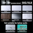 thumbnail image 5 of Self-Adhesive Curtain Hook No Drill Fixing Rod Holder Rod Bracket Drapery Hook Curtain Pole Towel Rod Hook ABS Wall Bracket Hook for Home Bathroom Living Room Hotel Use (4 Pieces, Clear), 5 of 9