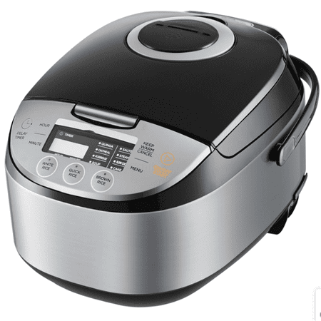 Rice Cooker 12 Cups Cooked 6 Cups Uncooked Portable Non Stick with Fuzzy Logic 24 Hour Timer 11 Presets Steamer Fast Cook Grain Cooker Black Bestseling