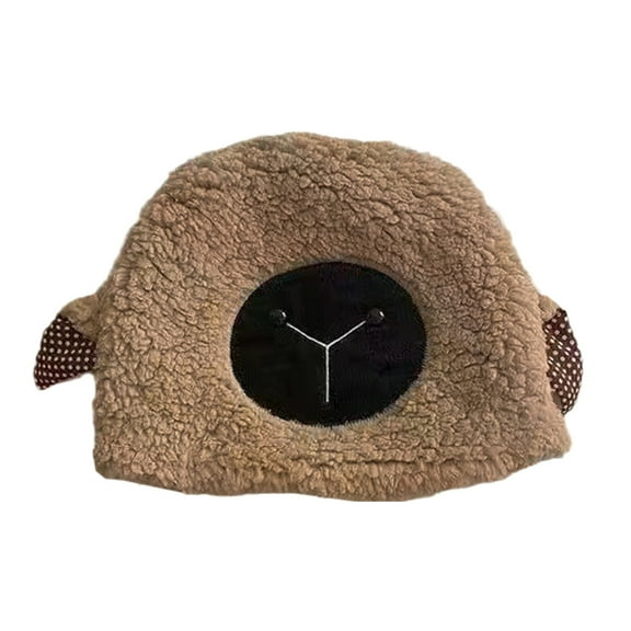 lanema Little Devil hat Plush Sheep Hat Sheep Ear Hat Girl Funny Hat Skullies Beanie