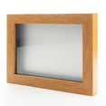 thumbnail image 2 of 20x20 Shadow Box Frame Light Brown Real Wood with a Silver Acid-Free Backing | 3/4" of Usuable, 2 of 7