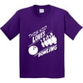 thumbnail image 3 of Inktastic This Kid Loves Bowling Youth T-Shirt, 3 of 5