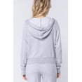 thumbnail image 3 of Simply Fashion Slub TERRY ZIP UP Hoodie Jacket,LIGHTGREY,MEDIUM, 3 of 4