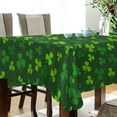 thumbnail image 3 of Coolnut St Patrick Clover Shamrock Tablecloth Rectangle Colorful Table Cloth Large Square Table Cover for Dining Kitchen Party 60"x108" Decor Gift, 3 of 7