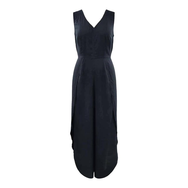 Ropa Playa Ocean Pacific para Mujer Jumpsuit Sin Manga Cuello V Pierna Picos Negro Talla M