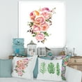 thumbnail image 3 of Designart 'Bouquet Of Pink Roses Flowers' Traditional Framed Art Print, 3 of 4