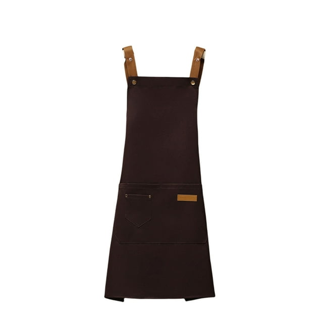CSChome Tablier de Chef Ajustable Imperméable Tablier de Cuisine – Grande Couverture en Toile de Protection avec Poches