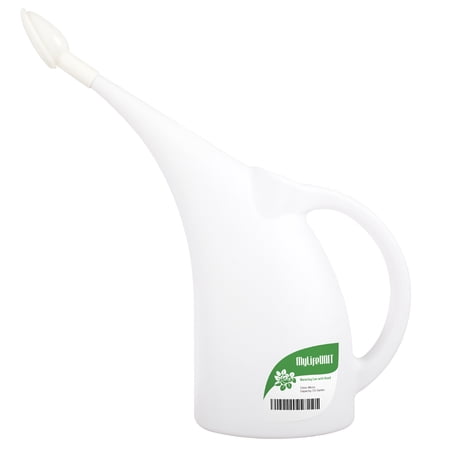 MyLifeUNIT Watering Can for Indoor Plants Water Can with Shower Head 1/2 Gallon ( White)