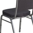 thumbnail image 4 of Flash Furniture HERCULES Series Crown Back Stacking Banquet Chair in Black Patterned Fabric - Silver Vein Frame, 4 of 15
