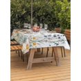 thumbnail image 3 of Outdoor Table Cloth with Umbrella Hole and Zipper,Spring Floral Waterproof Rectangle Tablecloth 60"x102",Butterfly Summer Botanical Watercolor Flowers Table Cover for Outside Party Patio Picnic, 3 of 8