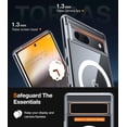 thumbnail image 5 of KOMI Clear Charges Wirelessly for Google Pixel 7a Case, Strong Magnetic Compatible with MagSafe, Military Grade Drop Protection, Never Yellow, Slim Case for Google Pixel 7a Phone Case, Clear, 5 of 5