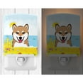 thumbnail image 2 of Caroline's Treasures BB2093CNL Shiba Inu Summer Beach Ceramic Night Light, 6x4x3", multicolor, 2 of 2