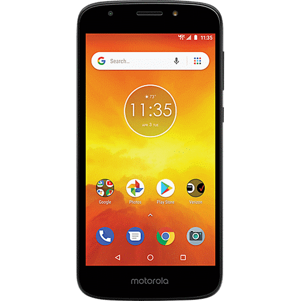 Motorola Verizon Wireless e5 Go 16GB Prepaid Smartphone, Black