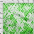 thumbnail image 3 of oneOone Georgette Viscose Light Green Fabric Geometrical Water Color Sewing Craft Projects Fabric Prints By Yard 42 Inch Wide, 3 of 4