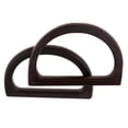 thumbnail image 4 of TISHITA 2 Pcs Poignée en Bois Secteur en Forme de D Poignée de Sac à Main Porte-Manteau, 4 of 8