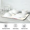thumbnail image 7 of Yayeee Dish Drying Mat for Kitchen Counter 16"x18" Microfiber Absorbent Pad, Beige Cherry, 7 of 7