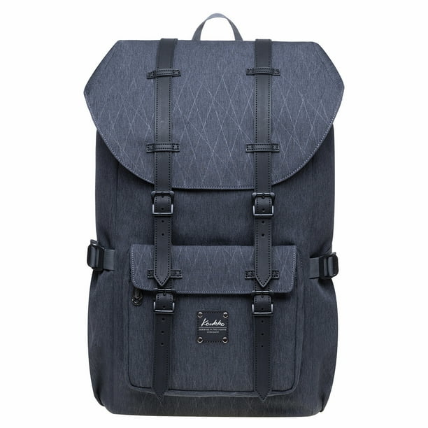 KAUKKO Mochila de viaje para computadora portátil, mochila para exteriores para computadora portátil de 15.6 pulgadas (18-gris) KAUKKO EP5-18-grey