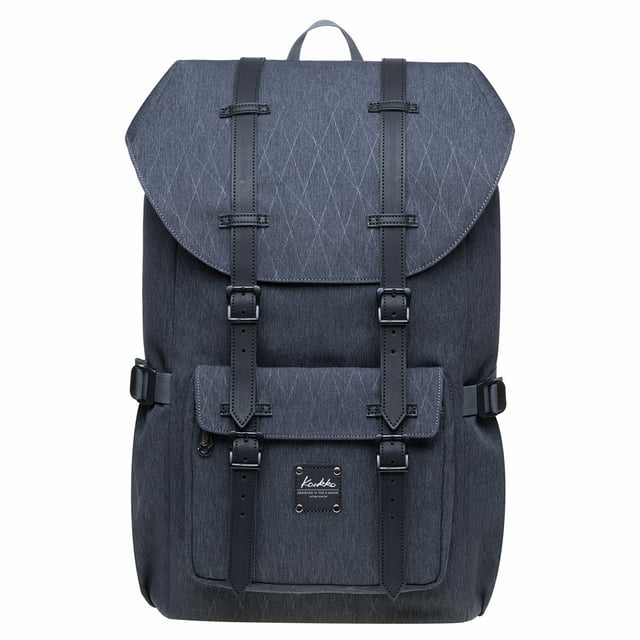 KAUKKO Laptop Travel Backpack, Outdoor Rucksack Fits 15.6 Inch Laptop(18-Grey)
