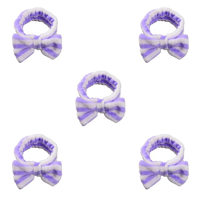 Qarigey Diademas Nudo de lazo Banda elástica para la cabeza Banda para el sudor ajustable Accesorios para el cabello Diadema para de cara Raya Type2 NO2 Qarigey CBP394887