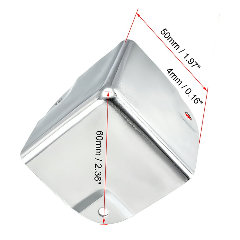 VEVOR Stainless Steel Corner Guards 0.5 x 0.5 x 48 inch Metal Wall Corner  Protector Pack of 5 Corner Guards 20 Ga 304 Stainless Corner Guard with  90-Degree Angle for Wall Protection and Decoration