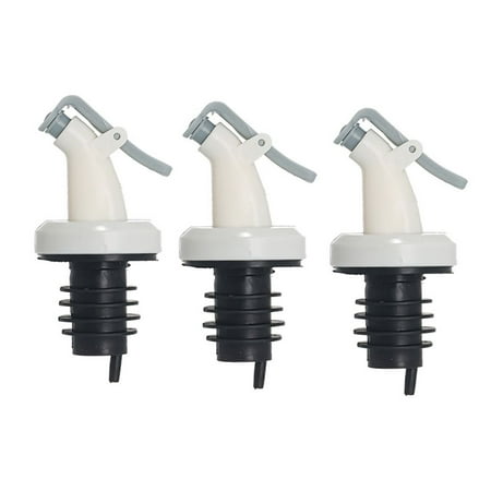 

1/3PCS Silicone Rubber Home & Living Spirit Pouring Leak Proof Liquor Dispenser Wine Pourer Bottle Cap Stopper Olive Oil Sprayer GREY 3PCS