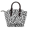 thumbnail image 2 of Spotted Pattern Black And White Rivet Fashion One-Shoulder Women's Handbag Tote Bag, 2 of 6