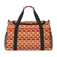 thumbnail image 1 of Fotbe Red Cars Bolsa de Viaje con Estampado, Bolsa de Fin de Semana para Mujer con Compartimento para Zapatos, Bolsa de Gimnasio con Bolsillo Húmedo, 1 of 7